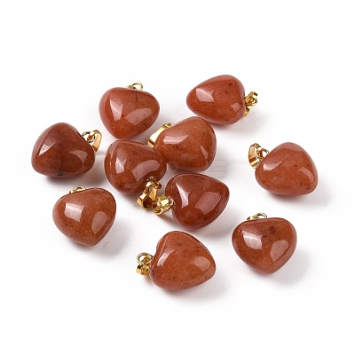 Natural Red Aventurine Pendants G-I311-A10-G-1
