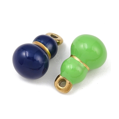 304 Stainless Steel Enamel Pendants STAS-C150-04G-1