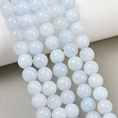 Natural Dyed White Jade Beads Strands GG-CBAEB22-B01-8mm-02-1