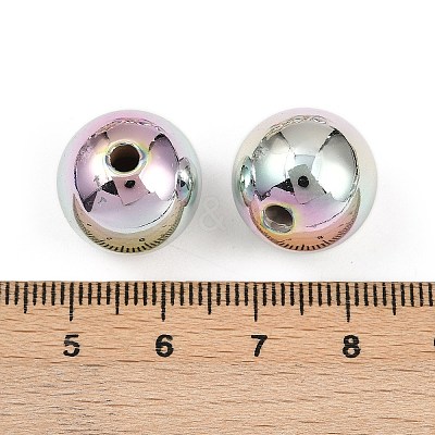UV Plating Opaque CCB Plastic Beads MACR-L007-27-1