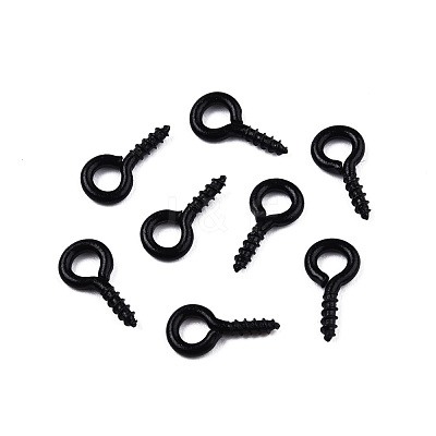Spray Painted Iron Screw Eye Pin Peg Bails IFIN-N010-002B-1