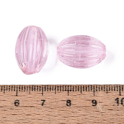 Handmade Ribbed Lampwork Beads X-LAMP-N042-01-1