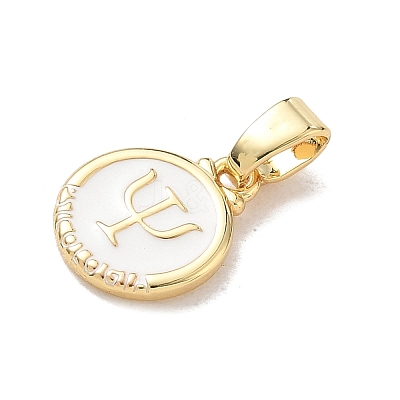 Brass Enamel Pendants KK-CBA3F25-01A-G-1