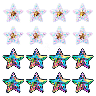 24Pcs 2 Colors Polyester Heat Transfer Vinyl Sheets PATC-TA0001-16-1