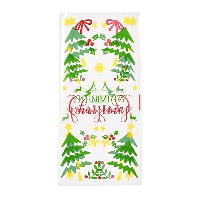 Christmas Theme OPP Plastic Storage Bags ABAG-B003-09-1