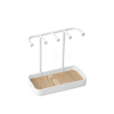 Plastic Earring Display Stands EDIS-WH0016-063B-1