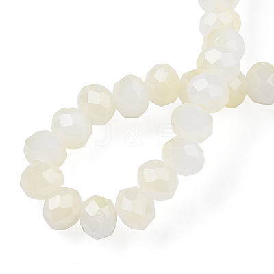 Two-Tone Imitation Jade Glass Beads Strands GLAA-T033-01B-01-1
