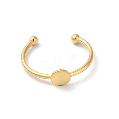 Adjustable 304 Stainless Steel Finger Rings Components STAS-K278-04A-G-1