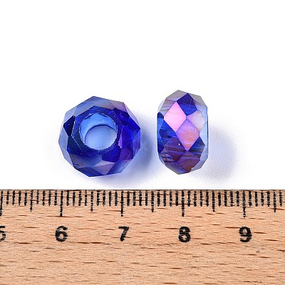 Transparent Glass European Beads GPDL-N005-D14mm-A14-1