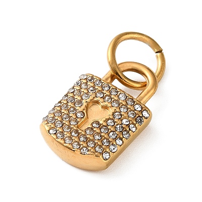 304 Stainless Steel Rhinestone Pendants RB-CBA324D-01G-02-1