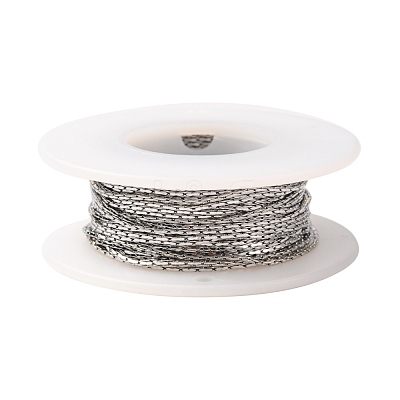 Tarnish Resistant 304 Stainless Steel Boston Link Chains CHS-K008-07A-1