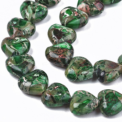 Natural Imperial Jasper Beads Strands X-G-S366-065C-1
