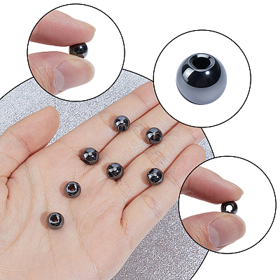 1 Strand Electroplated Synthetic Non-Magnetic Hematite Beads Strands G-PA0002-42B-1