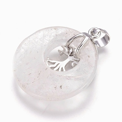 Natural Quartz Crystal Pendants G-F573-C13-1