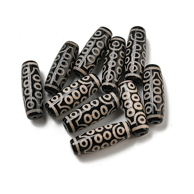Tibetan Style dZi Beads Strands G-P526-B10-1
