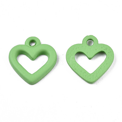 Spray Painted Alloy Charms PALLOY-T075-120A-RS-1