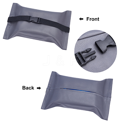 Imitation Leather Tissue Boxes AJEW-GF0002-51B-1