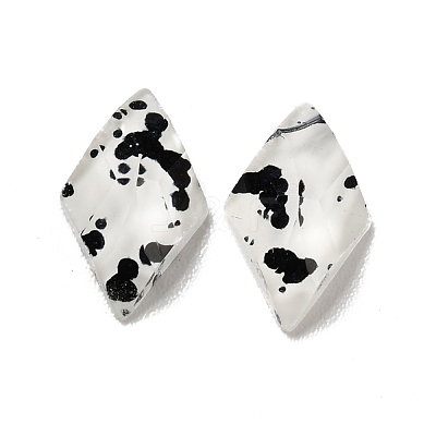 Spot Pattern Resin Cabochons MRMJ-G015-13-1