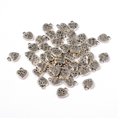 Tibetan Style Charms Pendants X-TIBEP-A123278-AS-LF-1