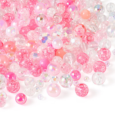 Transparent & Opaque Acrylic Bead LS-OACR-TAC0002-08B-1