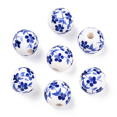 Handmade Porcelain Beads X-PORC-E021-02B-1