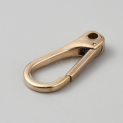 Brass Keychain Clasps FIND-WH0366-080G-1