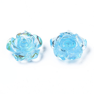 Transparent Resin Cabochons LS-CRES-N030-001B-02-1