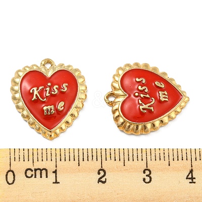 Eco-Friendly Alloy Enamel Pendants ENAM-M061-01G-1