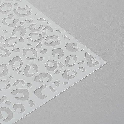 Geometric Plastic Reusable Painting Stencils DIY-E021-02F-1