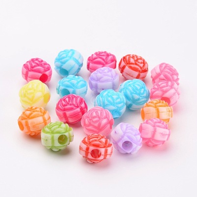 Acrylic Beads PAB2848Y-1