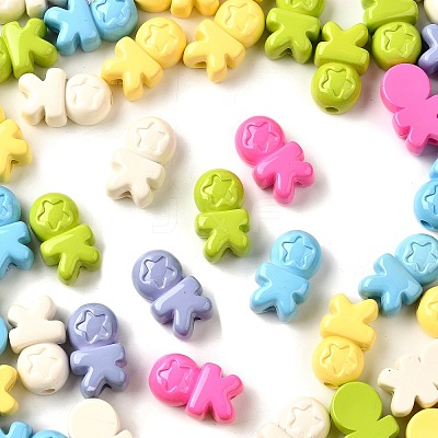 Opaque Acrylic Beads MACR-F083-05-1