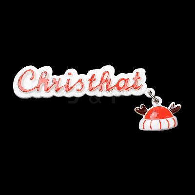 Christmas Theme Opaque Resin Cabochons CRES-D011-01E-1