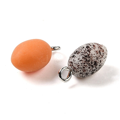 Opaque Resin Pendants RESI-F048-01-1