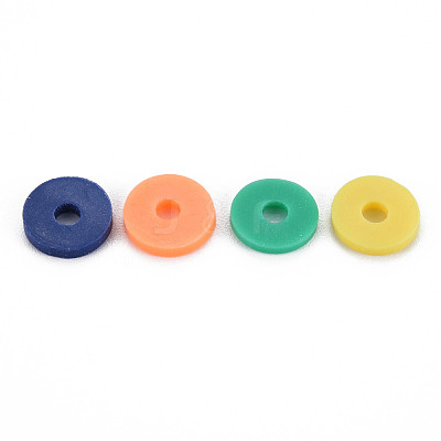 4 Colors Handmade Polymer Clay Beads CLAY-N011-032-28-1