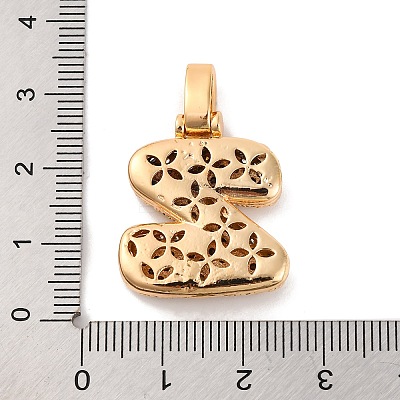 Brass Micro Pave Cubic Zirconia Pendants KK-C076-29Z-G01-1