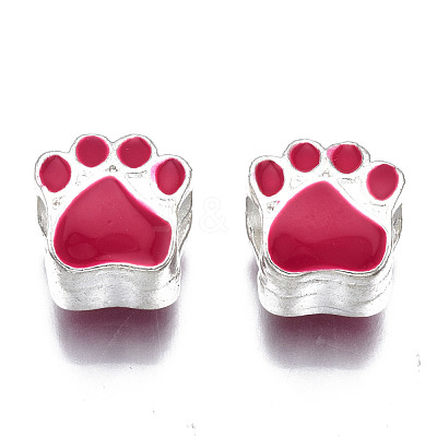Alloy Enamel European Beads ENAM-N052-24I-1