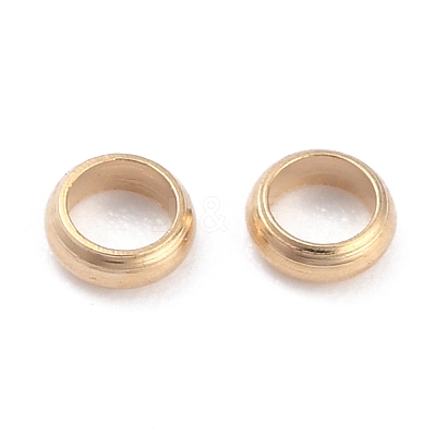 Rack Plating Brass Spacer Beads KK-O139-16A-G-1
