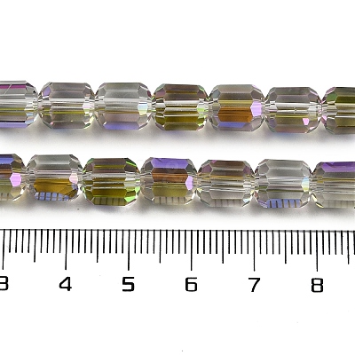 Electroplate Glass Beads Strands GLAA-G112-07B-1