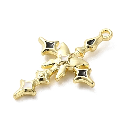 Spray Painted Alloy Pendants PALLOY-O001-08C-G-1