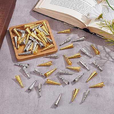 60Pcs 2Color Alloy Bead Cone FIND-AR0005-50-1