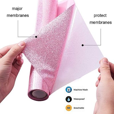 Glitter Vinyl Transfer Film DIY-NB0001-10-1