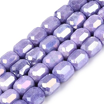 Anti-Tarnish Electroplate Glass Beads Strands EGLA-N027-03A-10-1