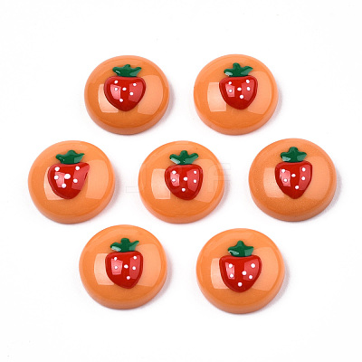 Opaque Resin Enamel Cabochons CRES-N031-026-1
