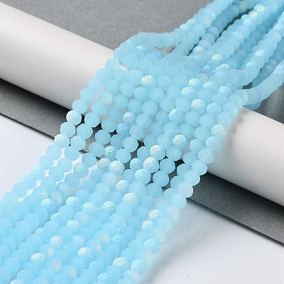 Imitation Jade Glass Beads Strands EGLA-A034-J4mm-MB06-1