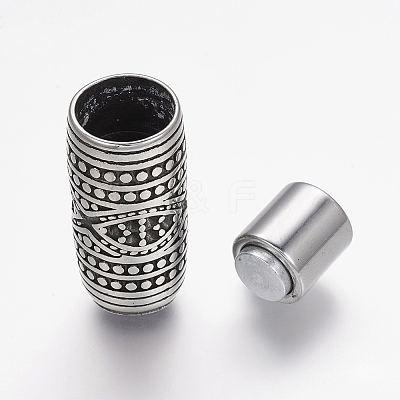 304 Stainless Steel Magnetic Clasps STAS-E136-32-1