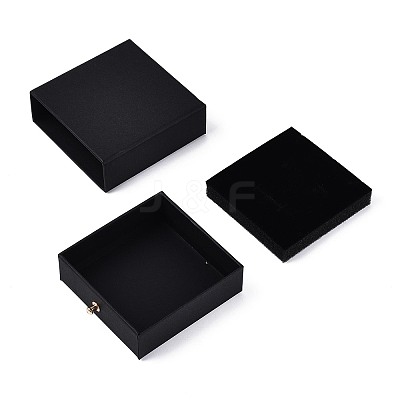 Square Paper Drawer Jewelry Set Box CON-C011-03A-01-1
