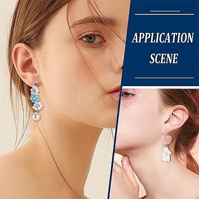 24Pcs Plastic Clip-on Earring Findings KY-YW0002-33-1