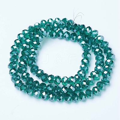 Electroplate Glass Beads Strands EGLA-A034-T6mm-A18-1