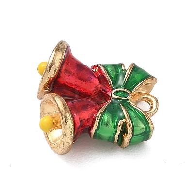 Christmas Alloy Enamel Pendants ENAM-F156-01G-02-1