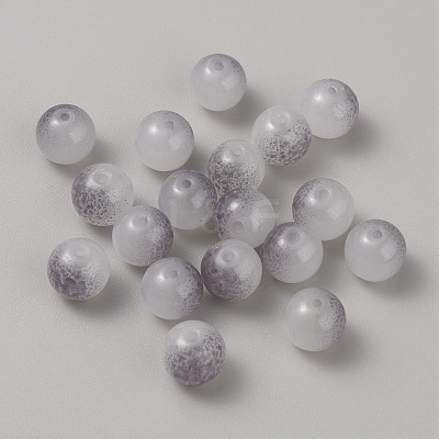 Two Tone Crackle Glass Beads LS-GGLA-TAC0008-02E-1